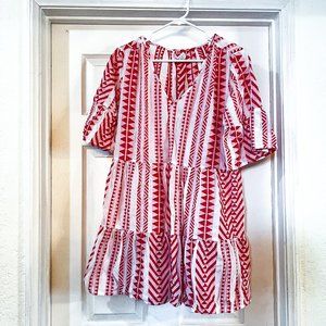 Velvet by Graham & Spencer Madelina Printed Tiered Dress - XS